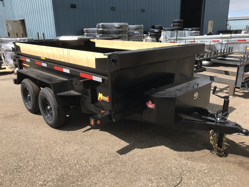 2025 Miska 3.5 Ton Scissor Lift Dump Trailer